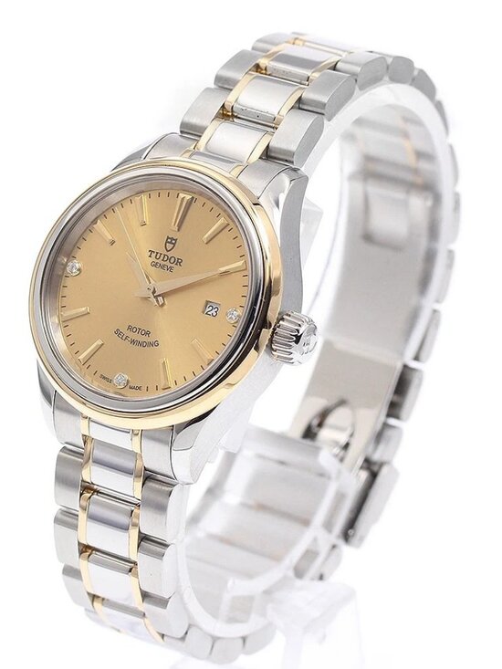 TUDOR style 12103 3P diamond YG 2 tone gold Dial Automatic  display picture 1